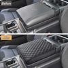 PIMCAR Center Console Cover For -2025 Ford F150, -2025 F150 Lightning Work Surface Console Armrest Cushion Leather Protector Interior Accessories
