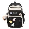 Color Block Campus Schoolbag Student Large Capacity Lightweight Backpack for Girls