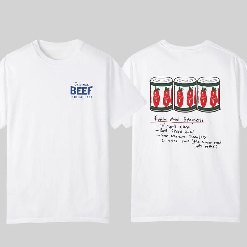 The Original Beef of Chicagoland T-Shirt, The Bear TV Show Shirt _11 2 sided Unisex T-Shirt XL