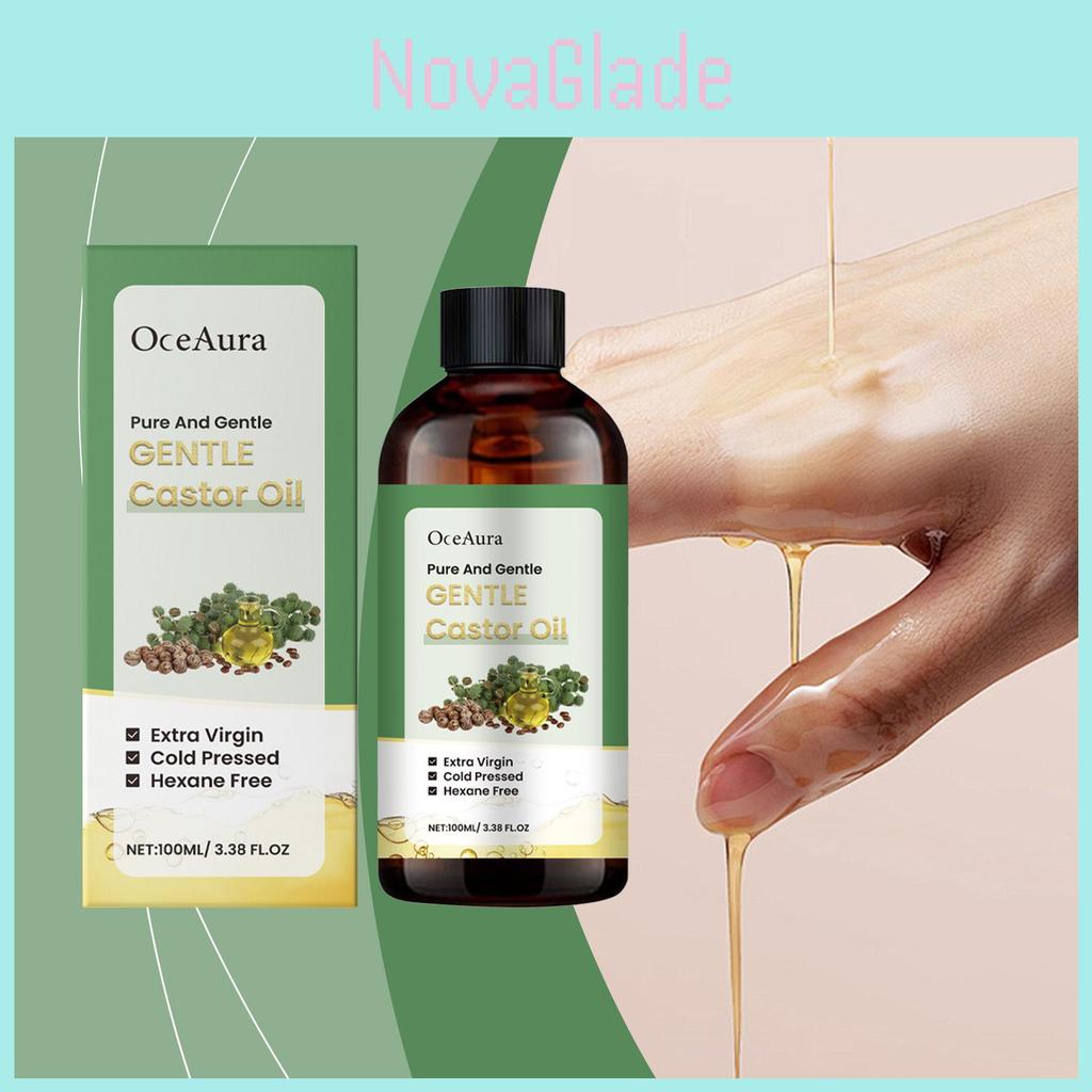 Oceaura Multi-Effekt Rizinusöl Sanft Hydratisierend Feuchtigkeitsspendend Hautreparierend Nährende Essenz 100ml