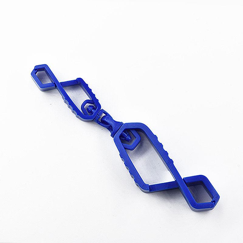 Durable Plastic Glove Clips With 360 Degree Rotatable Joint Non Slip Design For Construction Workers Outdoor Gardening Work