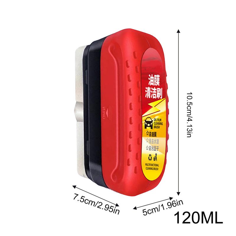 120ml Car Windshield Glass Oil Film Remover Window Oil Film Cleaner Brush Automotive Glass Oil Film Cleaner Car Wash Supplies