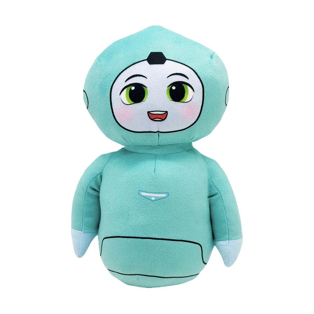 New Cute Big-eyed Green Robot Plush Comfortable Soft Doll