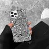 Foil Texture Phone Case IPhone 14 Pro Max 13 Series Shockproof Silicone Back Cover With Electroplating Finish