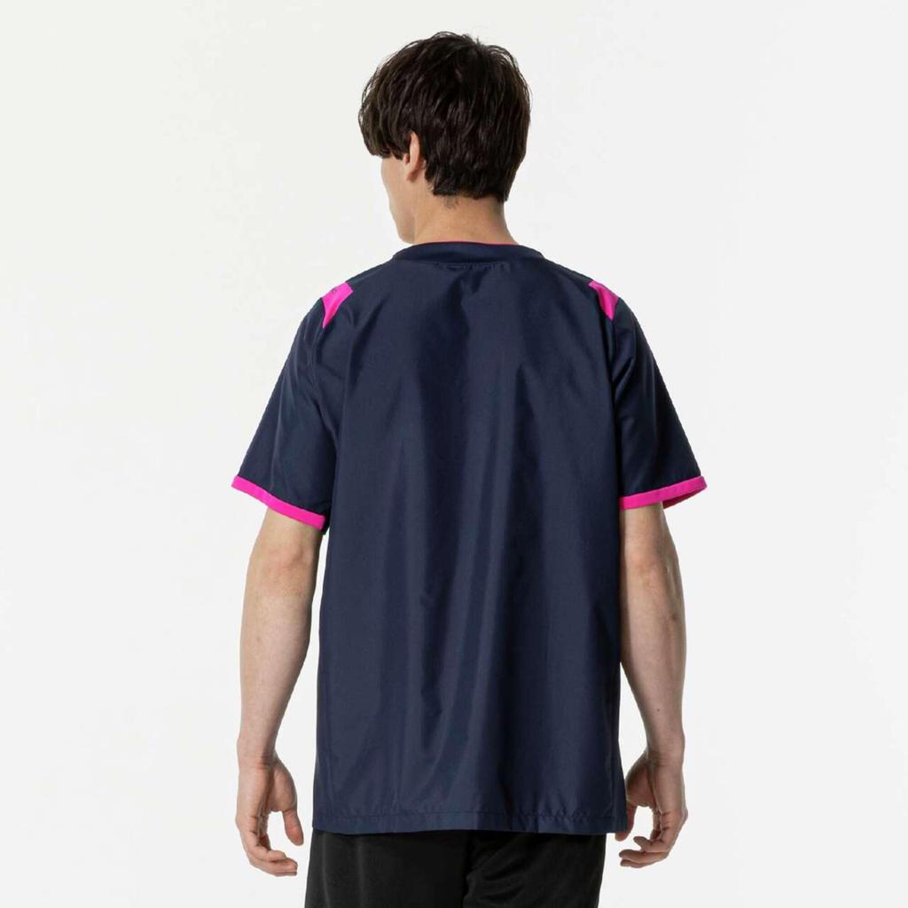 BASIC Volleyball Apparel Short Sleeve Piste V2MEB530 Unisex Dress Navy x Magenta Size M