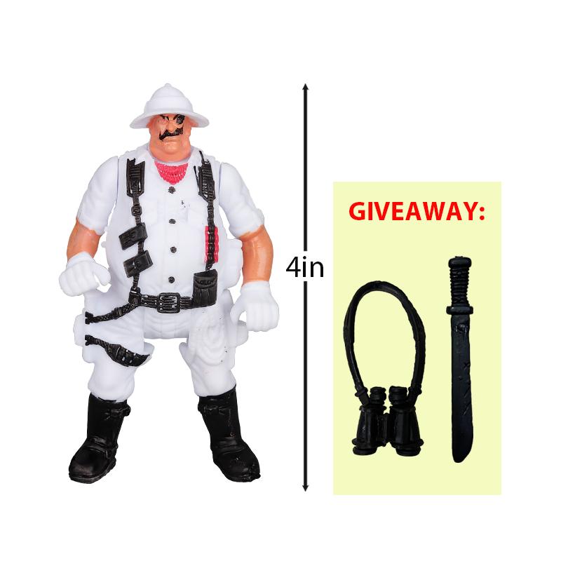 Figure d'Azione di Persone in Scala 1/18 Esploratore Cacciatore Soldato Modello Playset Giocattolo Personaggio Figure Flessibili Articolate Progettato Per Bambini Ragazzi Regalo