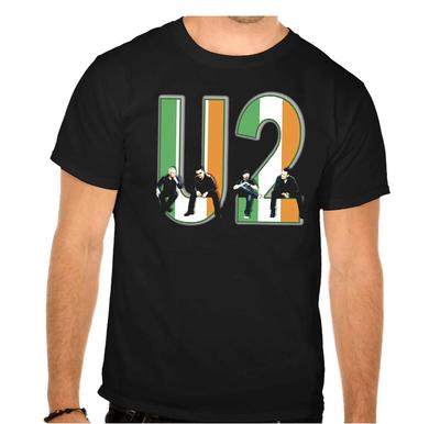 U 2 U2 Rock Band Leggende della Musica Rock T-shirt Nera -919-