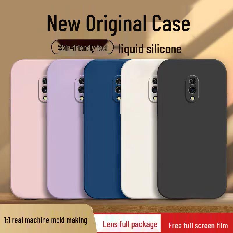 Realme X Drop-Proof Soft Shell Case - Simple Pure Color, Full Coverage, New Style