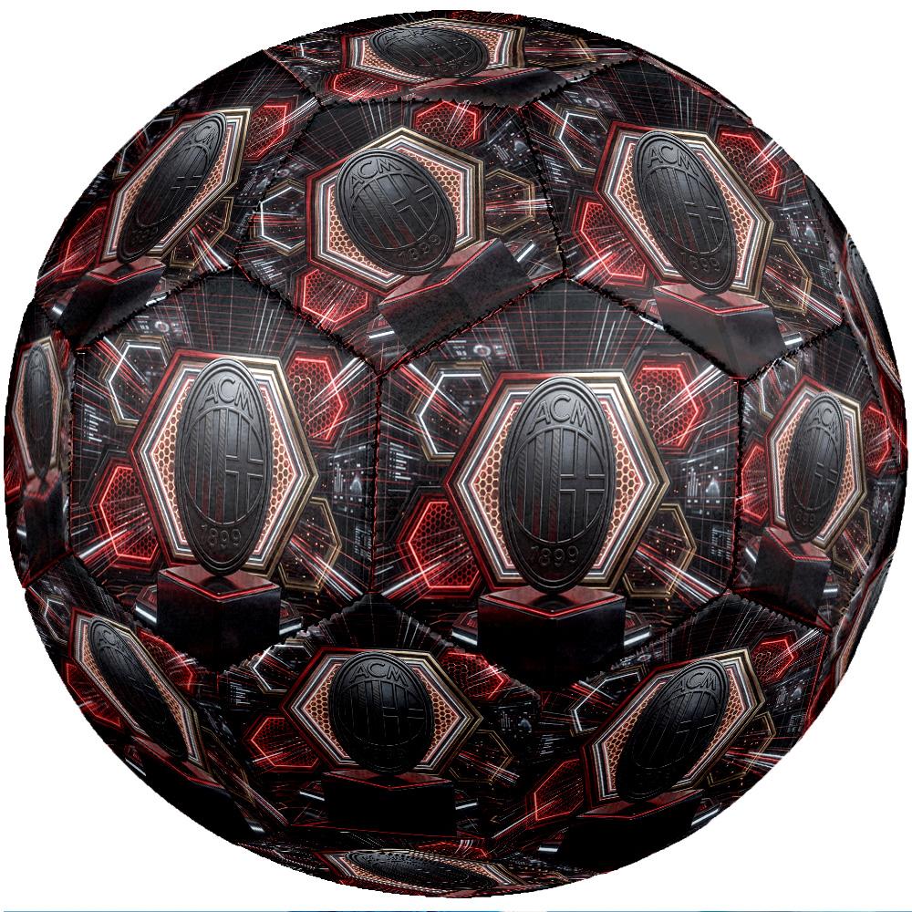 Pallone da calcio Tema AC Milan Taglia 5 Pallone da calcio Tocco Morbido Pallone da calcio per Allenamento Professionale per Sport all'Aperto