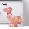 Creative Ceramic Planter for Desk Dinosaur Planter Cartoon Flower Pot with Drainage Hole Cute Small Succulents Windowsill Dino Plant Succulents,