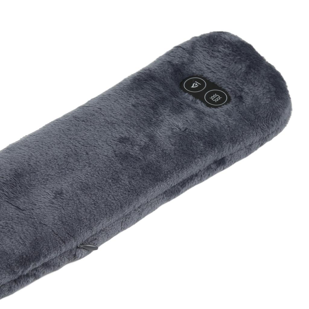 Heating Scarf Intelligent Temperature Adjustment USB Massage Function Electric Scarf for Man Woman Daily Use Grey