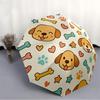 1pc Dogs, Bones Automatic Folding Umbrella - Portable Collapsible, 8-Rib Durable Frame, Perfect for Outdoor Use,  Yy251218113