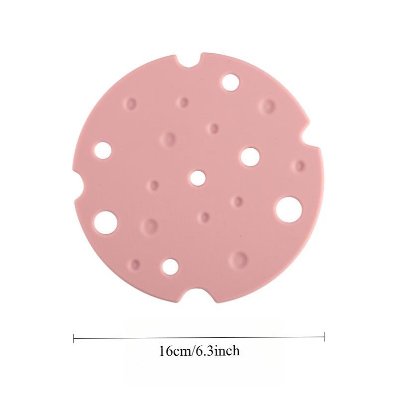 Cream Style Silicone Heat Resistant Pot Mat Non-Slip Kitchen Pad for Hot Dishes Oil Proof Table Protector for Cooking and Baking