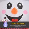 Large Snowman, 2.40 M, Christmas Decoration, with LEDs, Self-Inflating, Polyester