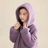 Little Inman Girls' Hooded Puppy Fleece Winter Jacket