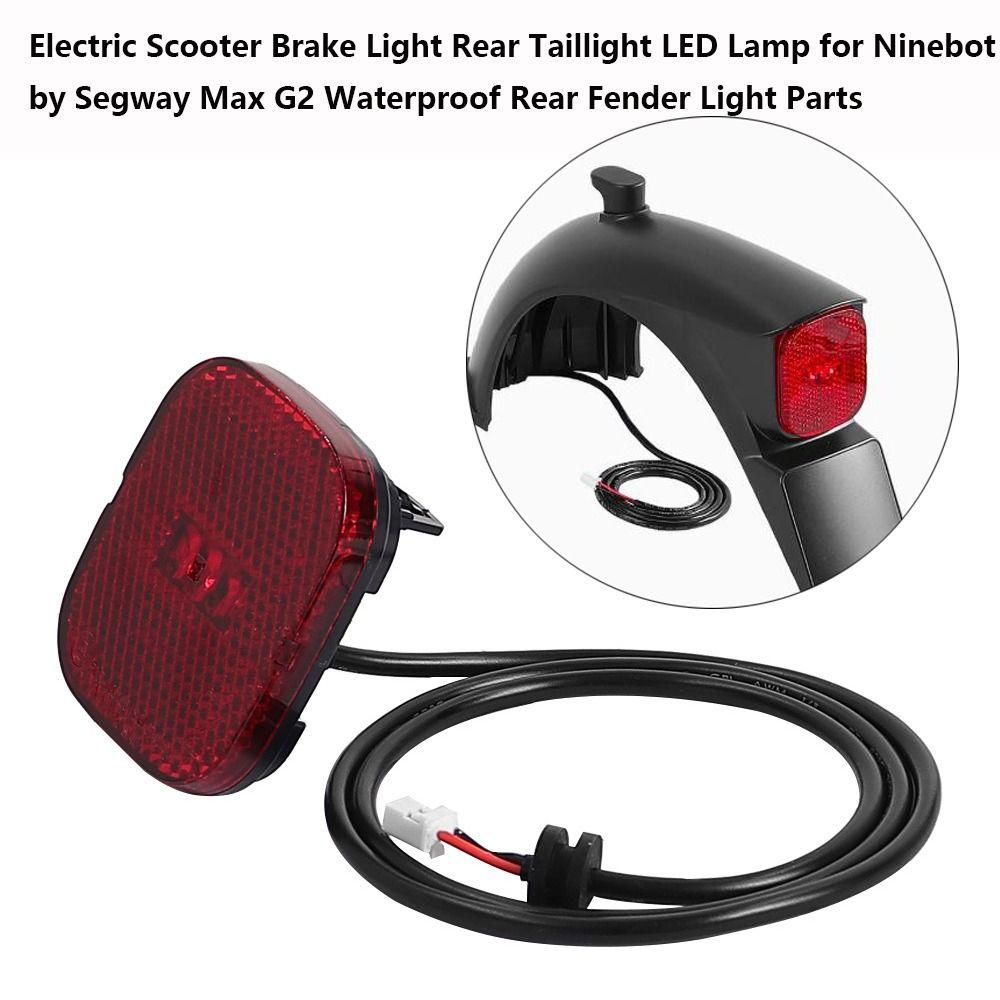 Waterproof Rear Taillight Red Rear Fender Light Parts New LED Lamp for Ninebot by Segway Max G2
