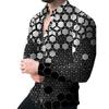 Eagle Graphic Long Sleeve Shirt, Trendy Casual Button-Up