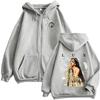 Singer Rosalia Lux Tour Graphic Zipper Hoodie Men Women Gothic Vintage Zip Up Sweatshirts Coats Tops
