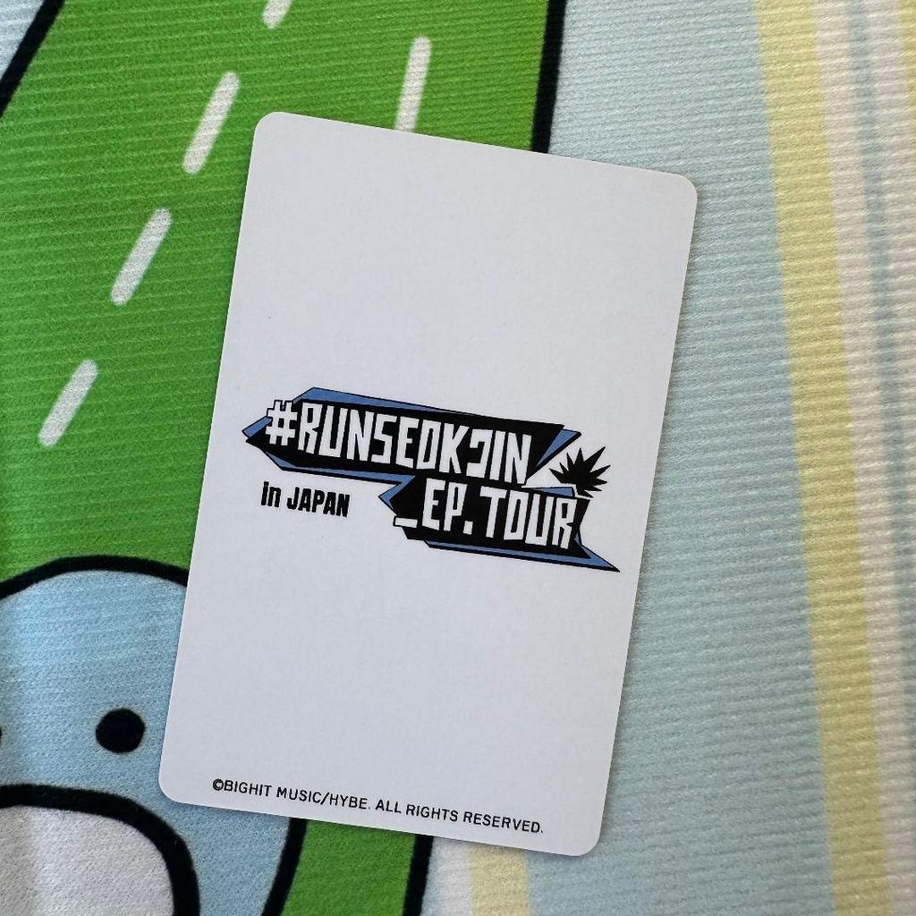 [USED] BTS JAPAN Runseokjin FC JIN New Membership Trading Card