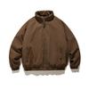 2024 Men's High-End Japanese Style Coffee Corduroy Stand Collar Cotton Jacket