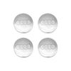 For Audi  A5 Tire Decoration For Audi A4 B8 A3 8P A6 C7 8V B6 B7 B9 Q5 A1 A5 4PCS 56mm Car Emblem Wheel Hub Cap Decals Stickers Decoration