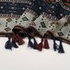 Women's Elegant Scarf - Bohemian Style, Polyester Tassel Trim Shawl for Going Out, Autumn/Winter Season | Sun Protection | Warm Travel Shoulder Cover