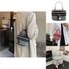 Chic Minimalist Handbag For Women Stylish Fall Bucket Bag With Chain Strap In Black Gray Silver