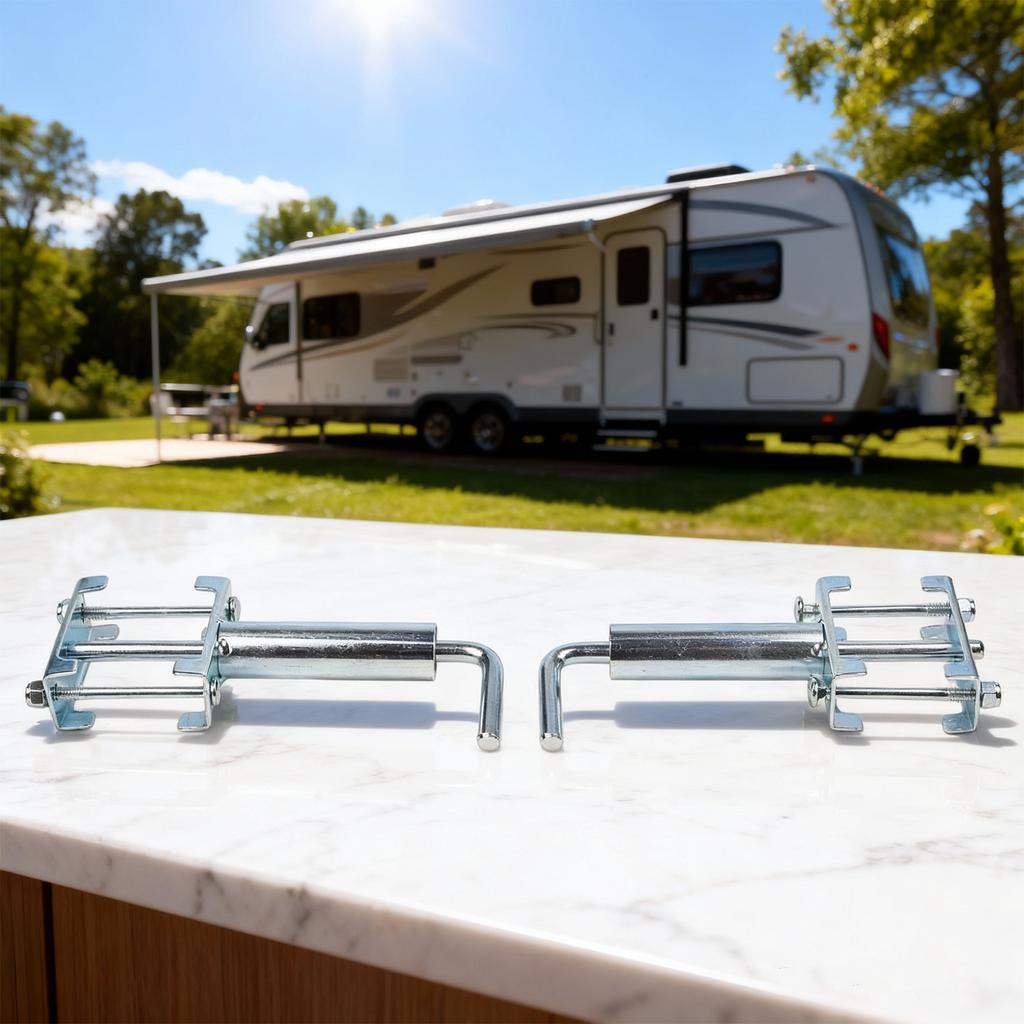 For RV Fifth Wheel Landing Gear Quick Release Pull Pins Heavy Duty Spring Loaded Design Easy Height Adjustment Zinc Finish