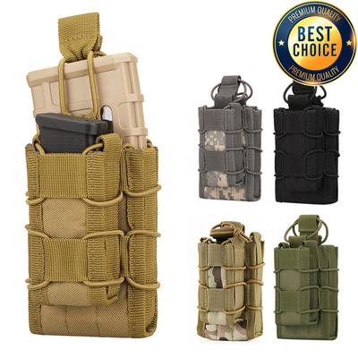 Taktyczna Kieszeń na Magazynek Molle Dwupoziomowa Pojedyncza Airsoft Taktyczny AR M4 AR15 Karabin Pistolet 9mm Nośnik Magazynków Akcesoria
