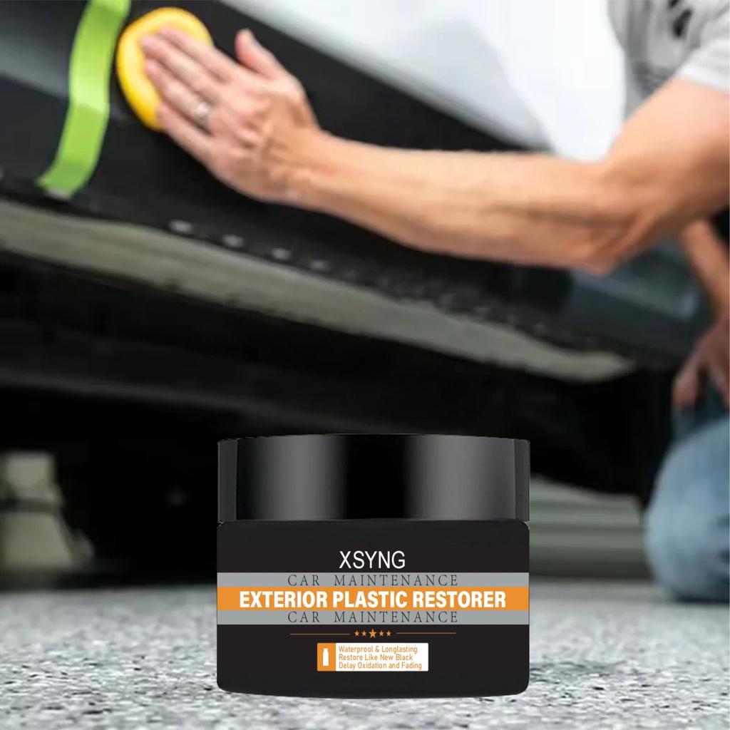Car Plastic Restorer Back To Black More Gloss Car Cleaning Products Plastic Restore Auto Polish And Repair Coating Renovator