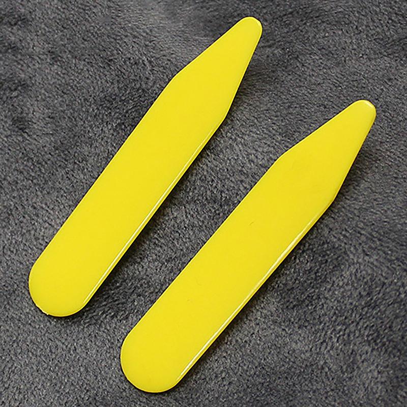 2 Pcs Carbon Fiber Collar Stays For Business Men's Shirt Party Dress Brace Accessories Reinforcement Insert Fixing Jewelry