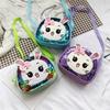 Fashionable Cute Kids Crossbody Bag With Sparkling Sequin Bunny Design