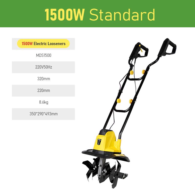 

Электрический рыхлитель почвы Бытовой электрический культиватор Ручная садовая фреза Сельскохозяйственный плуг Мотыга Машина для прополки Роторный культиватор