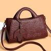 Elegant Embossed Flower Design Faux Leather Tote Bag with Adjustable Shoulder Strap