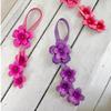 Flower Shaped Bag Charm Colorful Cow Leather Flower Bags Pendant High-end Keychain Hand Rope Gift Home Decoration Bag Accessorie