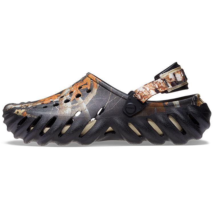 Crocs Unisex Echo Clog Realtree Edge Camo Black Lightweight Comfort Slip On 208232-001 36-37