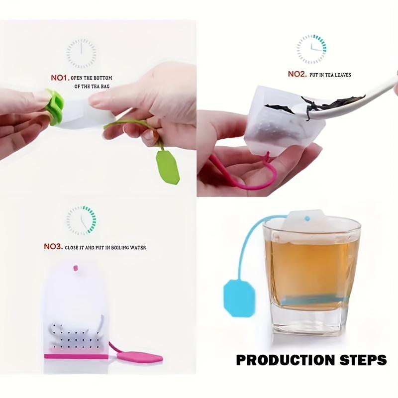 2pcs Colorful Silicone Tea Infuser Effortless Herb & Spice Infusion For A Perfect Cup Of Tea Easy To Use & Clean Durable Material Assorted Colors