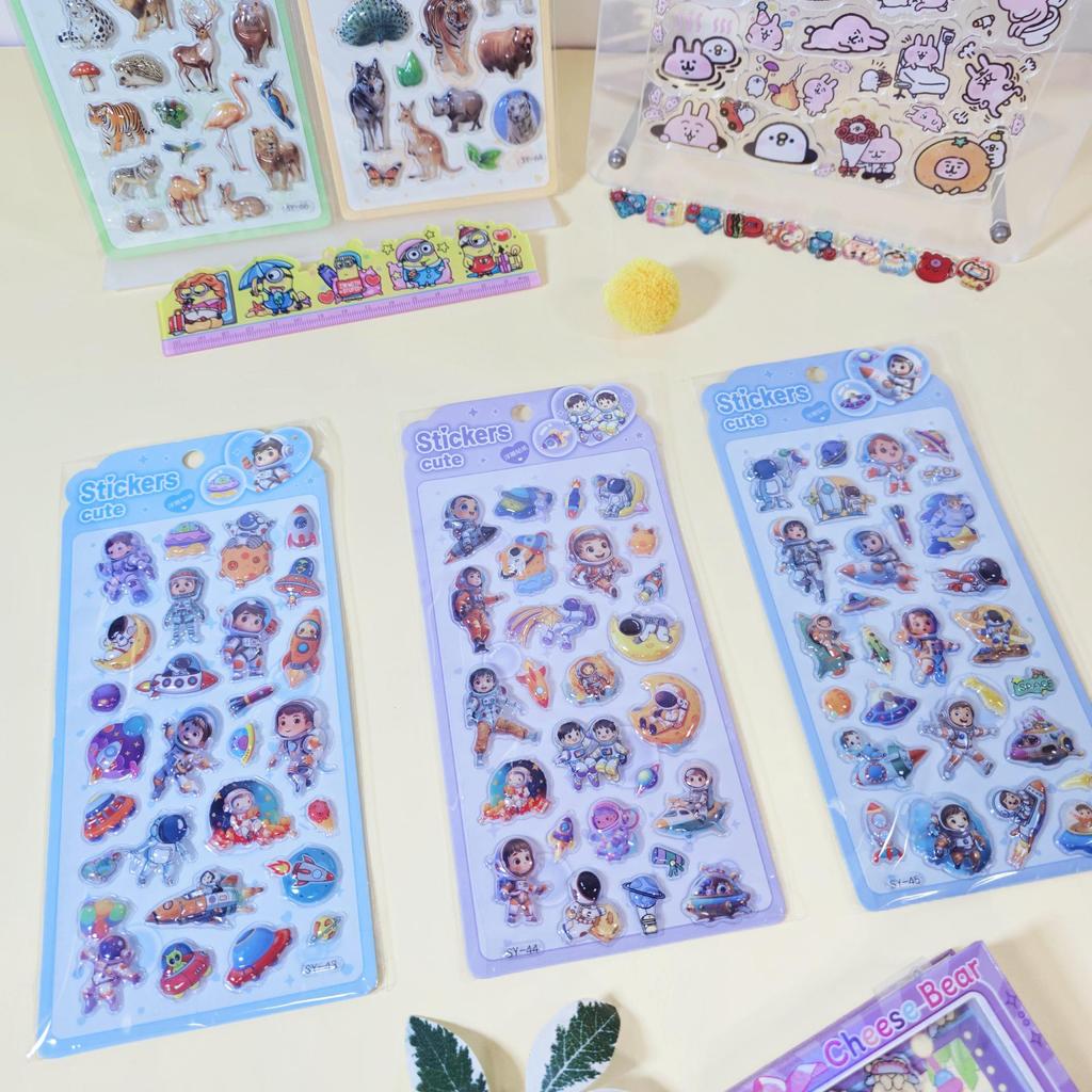 3D Sanrio Cartoon Stickers: Cute Educational & Decorative Phone Case Embellishments for Kids