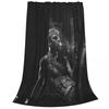 Machine Gun Kelly Mgk Rapper Blanket Flannel Spring Autumn Multi-function Thin Throw Blankets for Bedding Car Bedding Throws