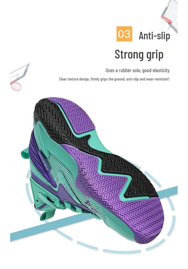 Kids' Mesh Basketball Shoes - Unisex, Noisy on Court, for Spring & Autumn
