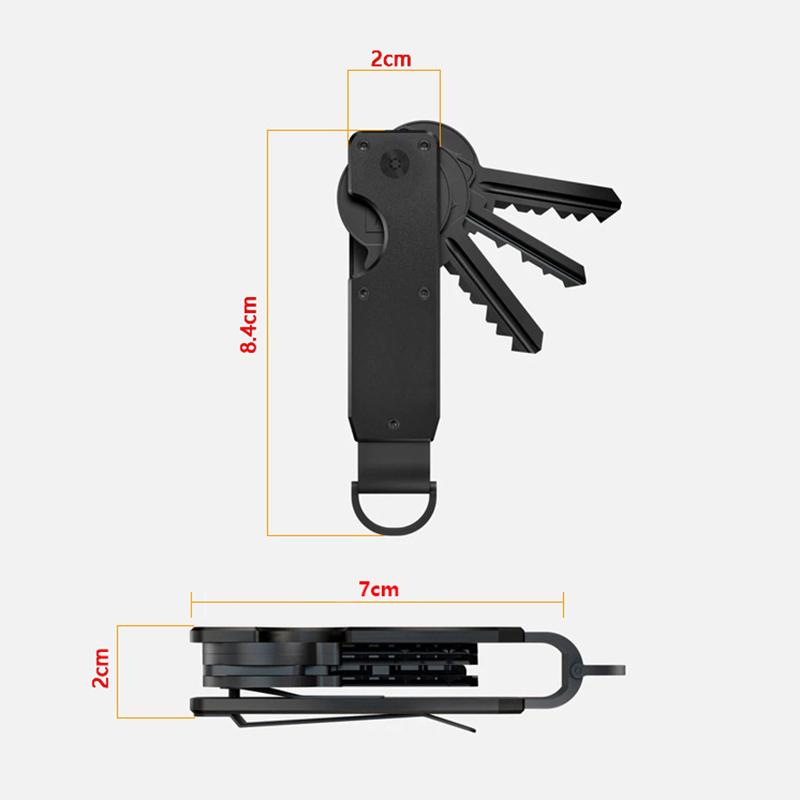 Versatile Metal Key Holder Compact Design for Easy House Key Management Multiple Colors