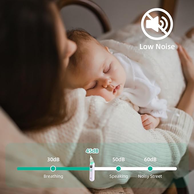 Elektrická dětská nosní odsávačka 3 úrovně sání s nízkou hlučností