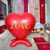 Extra Large Heart Balloon with Auspicious Dragon and Phoenix Foil Design for Housewarming Celebrations