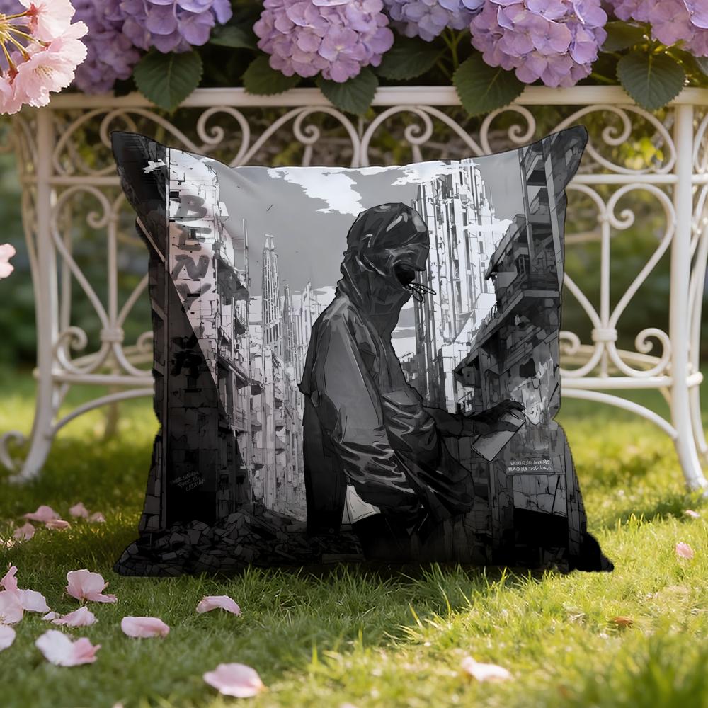 B-Beny J-Jr Rapper Cushion Cover Home & Car Dual-Scene Pillow Cover: Reversible for Premium Comfort