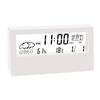 Temperature & Humidity Clock, Creative Weather Display, Electronic Alarm Clock, Desk Decoration, Living Room & Bedroom Clock