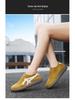 2025 Women's Lightweight Textured Leather German Training Shoes - Trendy, Flat, Patchwork Forrest Gump Student Sneakers