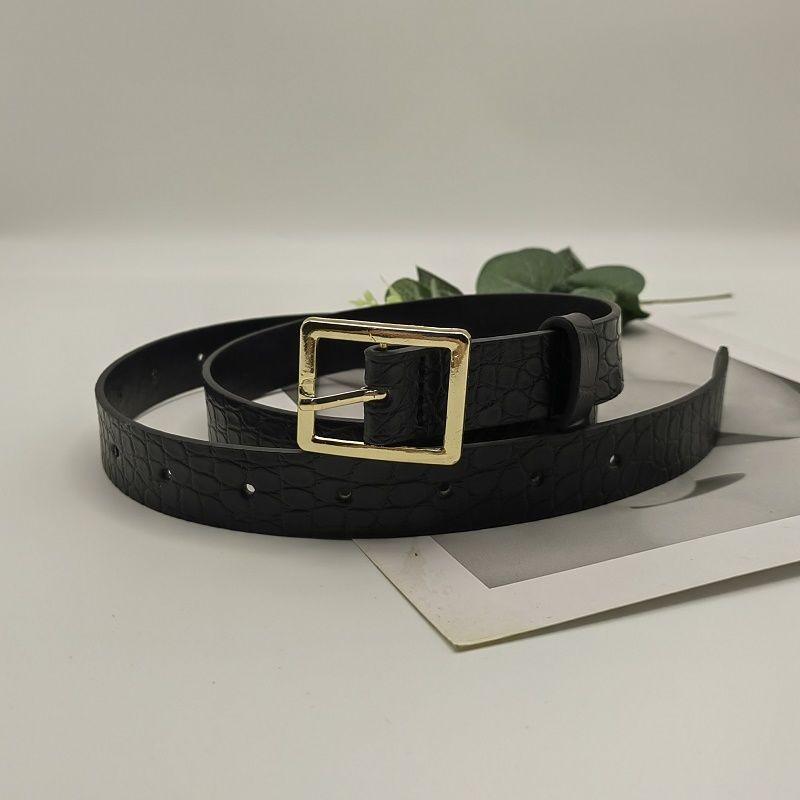 

Женский декоративный пояс из искусственной кожи для похудения, идеально подходящий для модных осенних джинсовых образов, юбка Textured Black 105cm