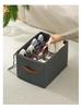 Foldable Oxford Cloth Shoe Storage Box with Lid - Dustproof and Trendy, Compartmented for Organized Wardrobe.