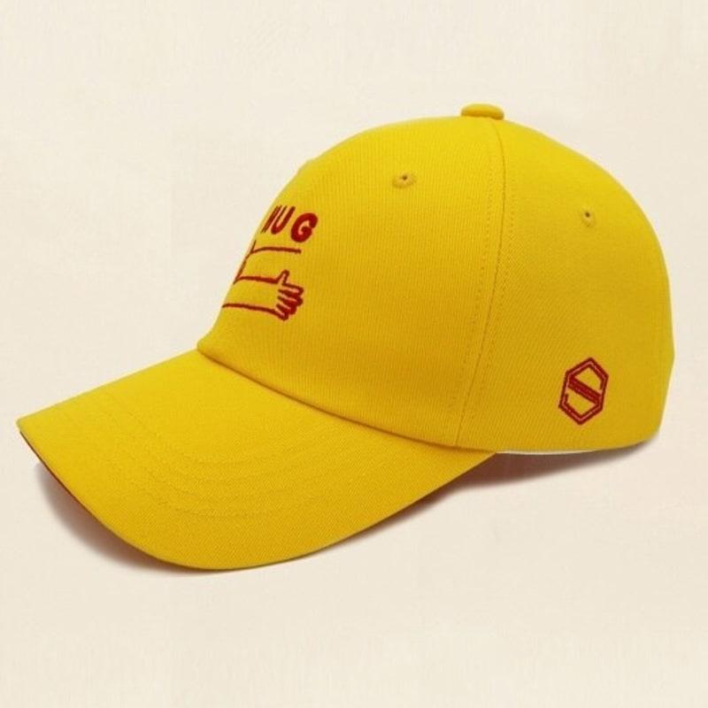 

STANDUP [STANDUP] Hug Red Yellow Color Ball Cap COVER FIT