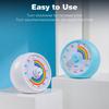 60-Minute Visual Timer for Kids, Countdown Timer for Classroom & Kitchen, Desk Timer for Study, Rainbow Print Kids Time Manager Tool (Blue)